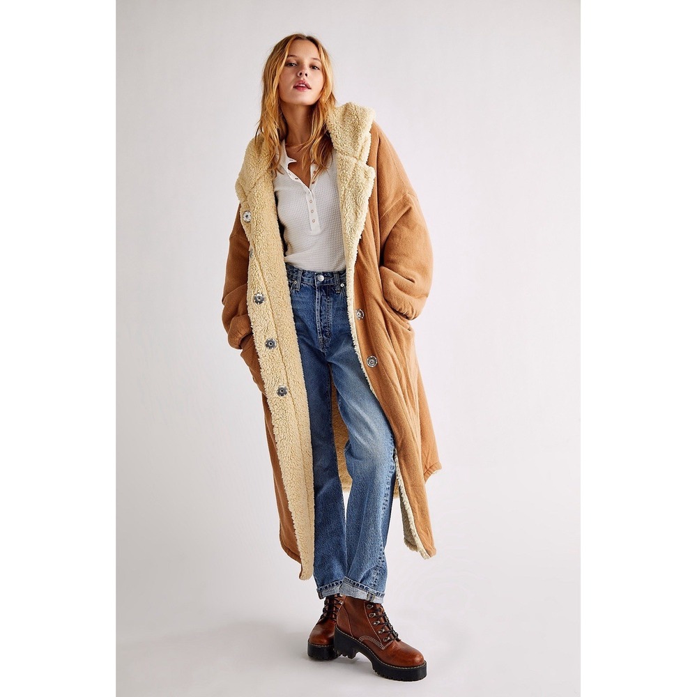 Free People North Pole Hooded Cardigan‎ Women's Sz M